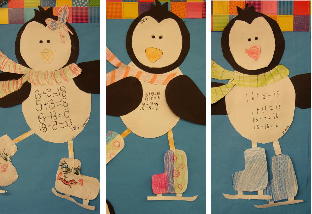 Penguin Fact Family Collage Trio