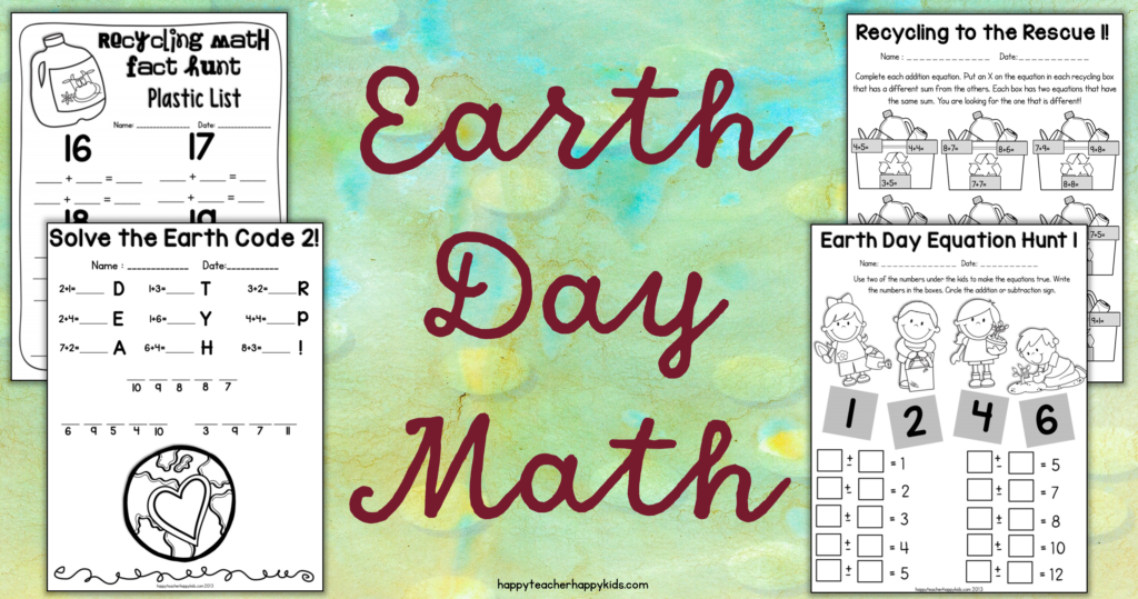 Earth Day Math FB Blog Header